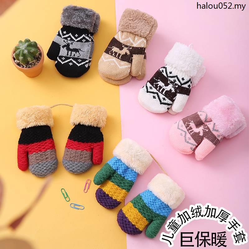 Hot Sale Gloves Children Girls 03 Years Old/36 Years Old Boys Winter Snow Playing Fleece Warm