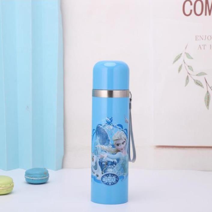 500ml Thermos Bottle Cartoon Character MICKEY DOREMON ELSA Shopee