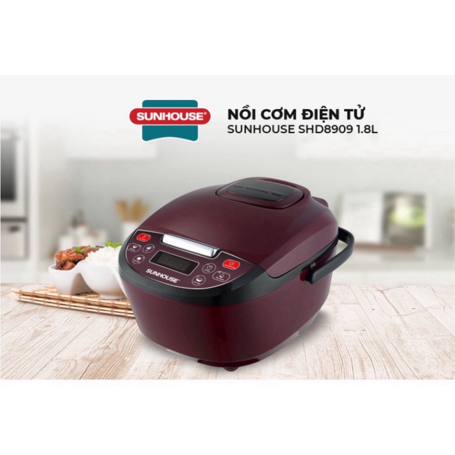 [Genuine] Sunhouse SHD8909 1.8L Electronic Rice Cooker | Capacity 700W ...