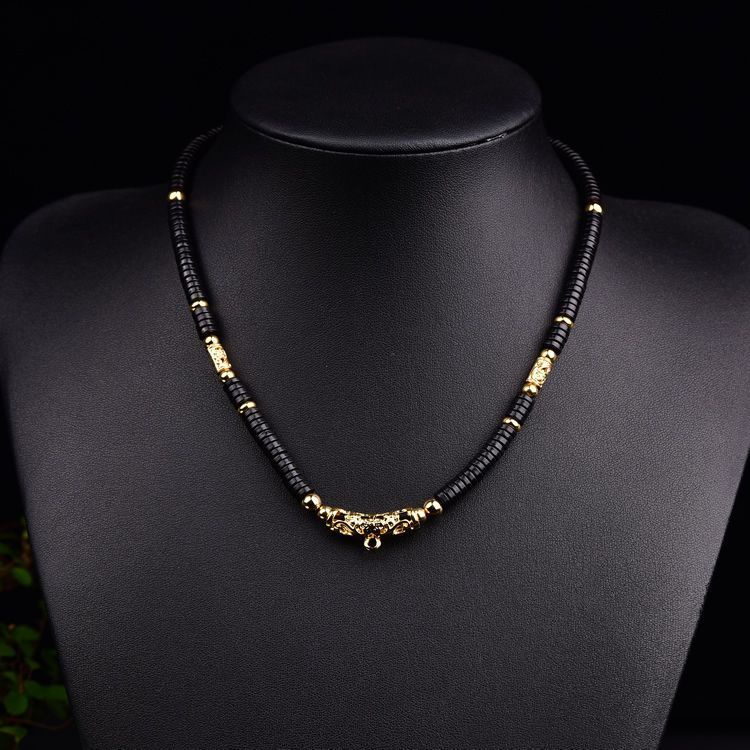 Authentic Thai Black Coconut Shell Buddha Brand Chain 18K Gold Plated ...
