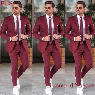 Men Suit Notch Lapel Formal Business Dinner Prom Party Groom Tuxedo Wedding  Suit