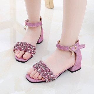 kasut raya budak perempuan puteri hadiah birthday Girls' Sandals Summer ...