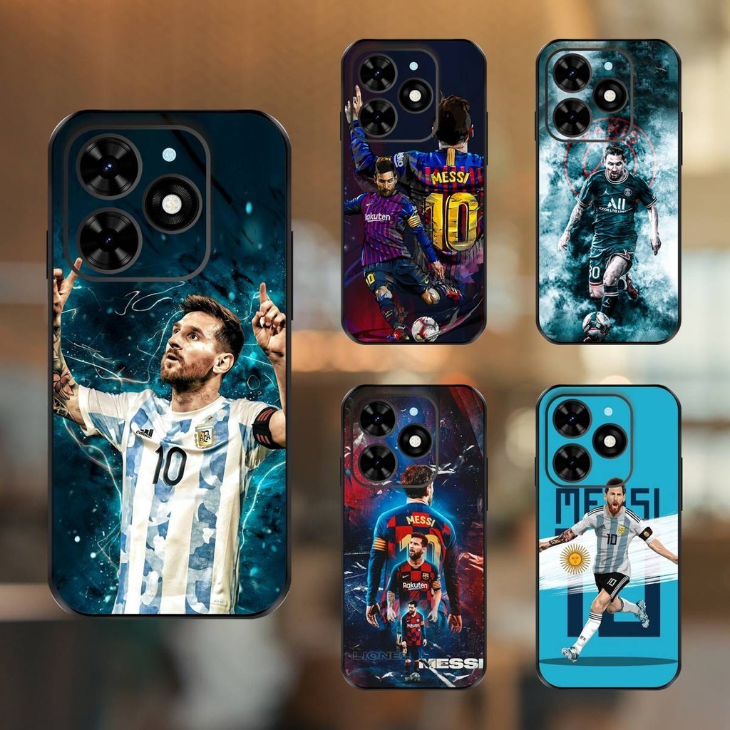 SPARK GO 2024 phone case with black border Lionel Messi Barcelona PSG ...