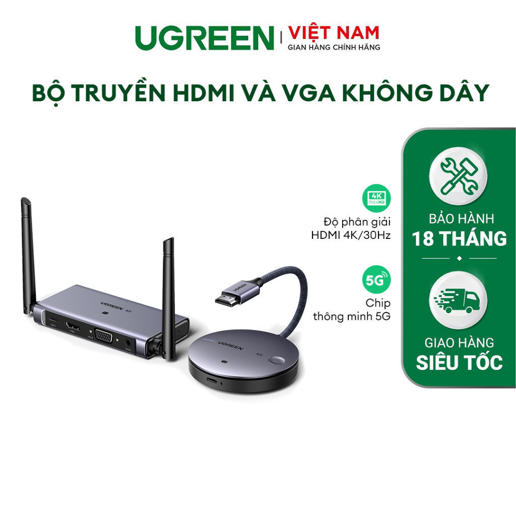 Ugreen CM586 Wireless HDMI & VGA Transmitter | Hdmi & VGA Wireless ...