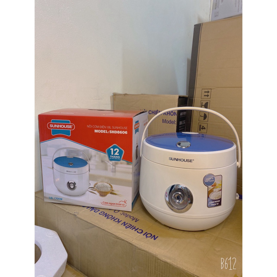 Sunhouse SHD8606 1.8L rice cooker with plastic body | Shopee Malaysia