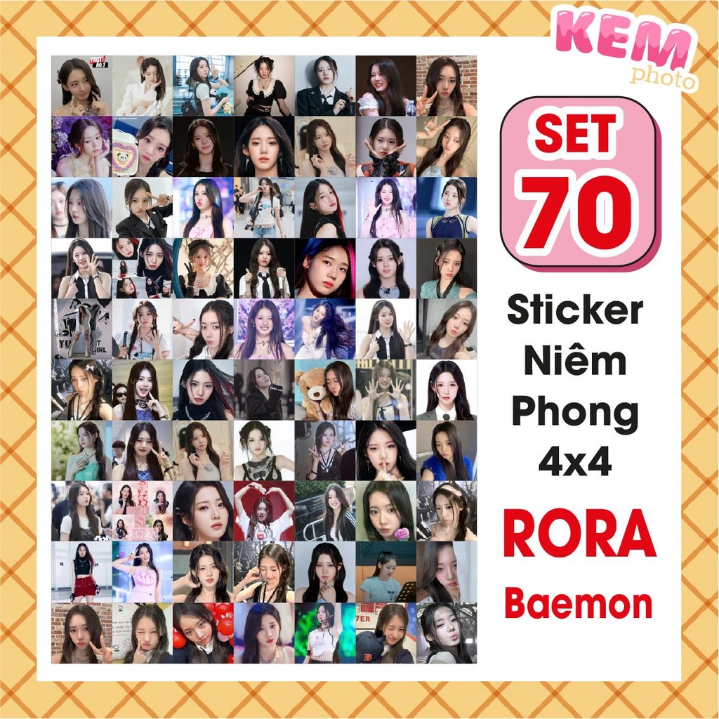 Set Of 70 Rora Sealing Stickers - Cut Off - 4x4cm sticker Printed With ...