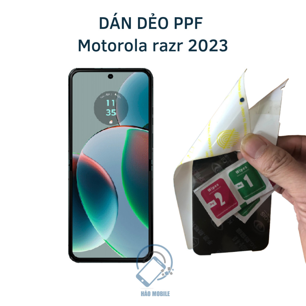 PPF flexible sticker for Motorola razr 2023, razr+ 2023 (For main/Long ...