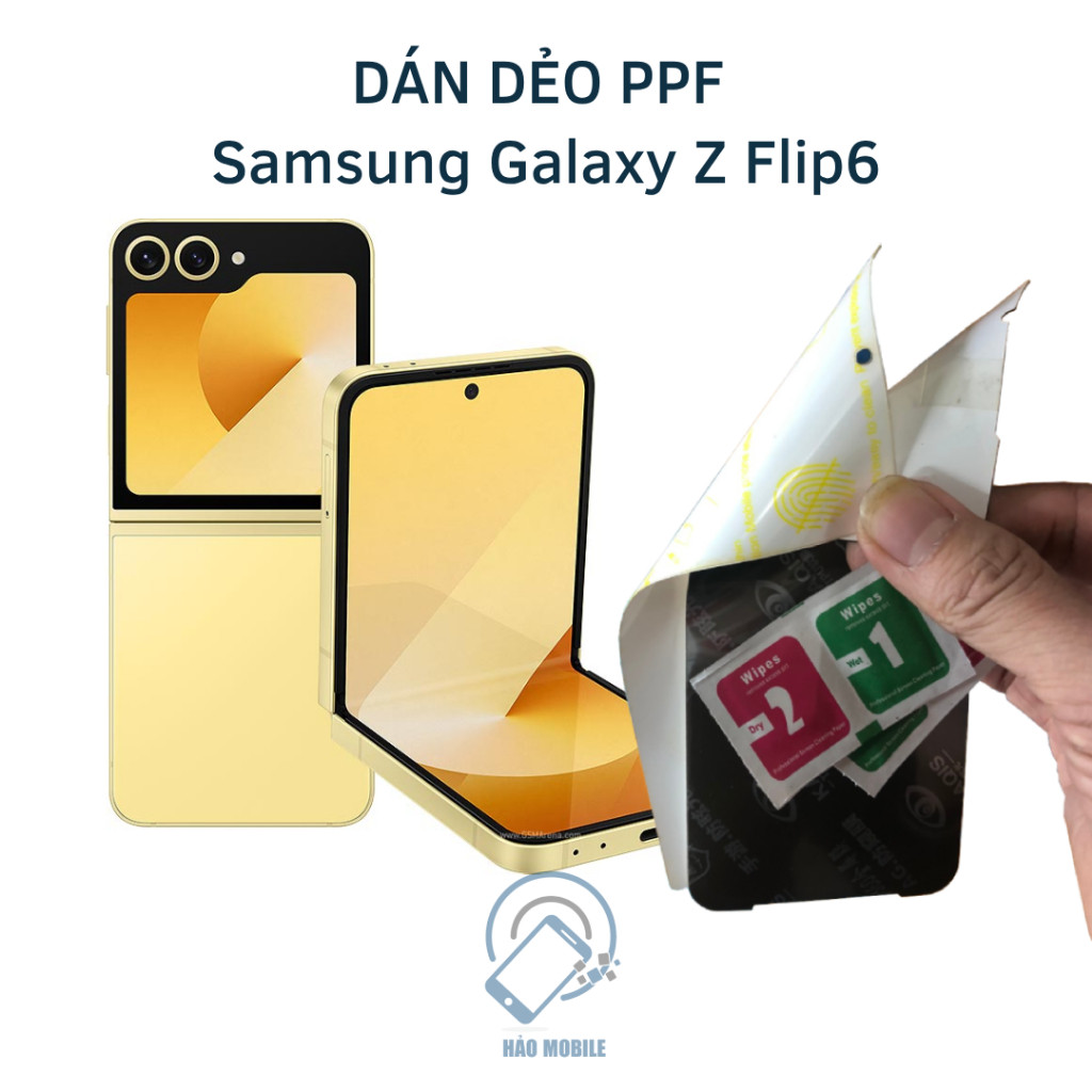 PPF flexible sticker for Samsung Z Flip6 (transparent and anti-peeping ...