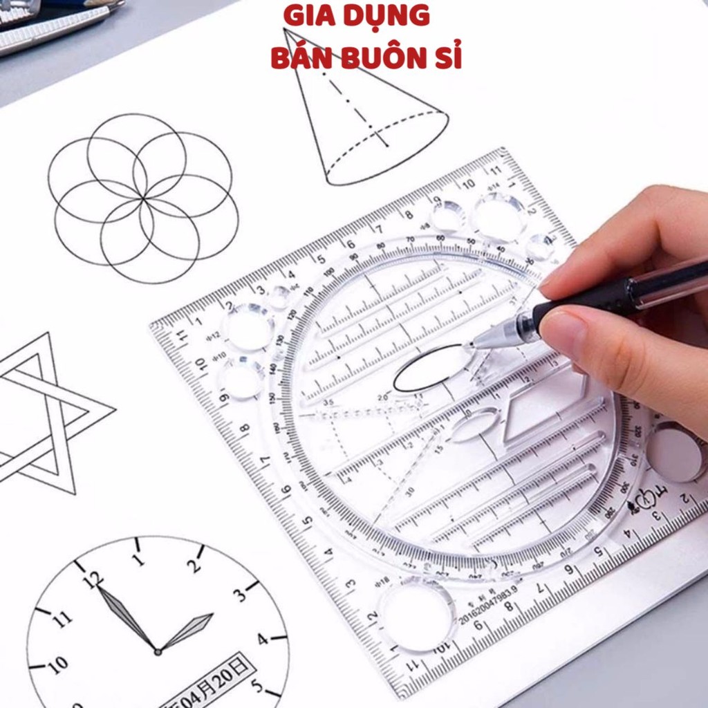 Multifunctional 3d Geometric Drawing Ruler for Students | Shopee Malaysia