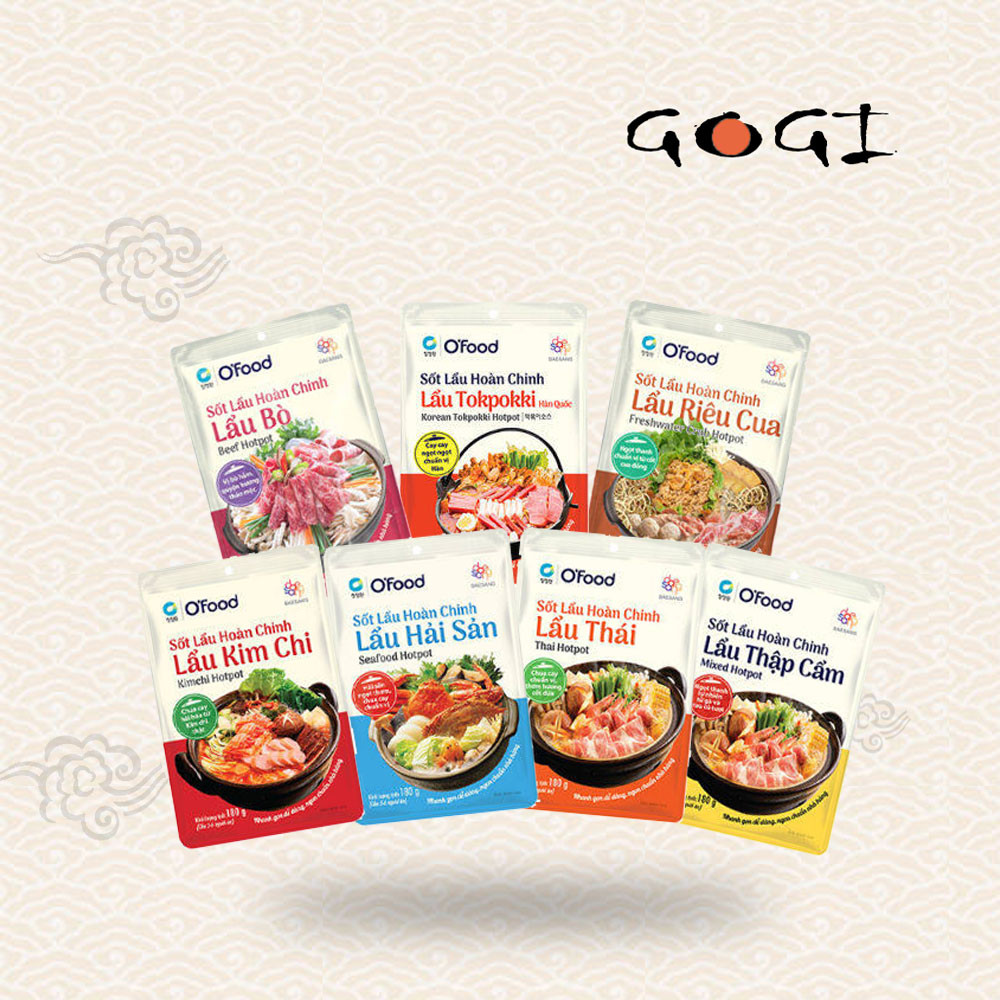 O'food Complete Hot Pot Sauce 180g Pack of many flavors | Shopee Malaysia
