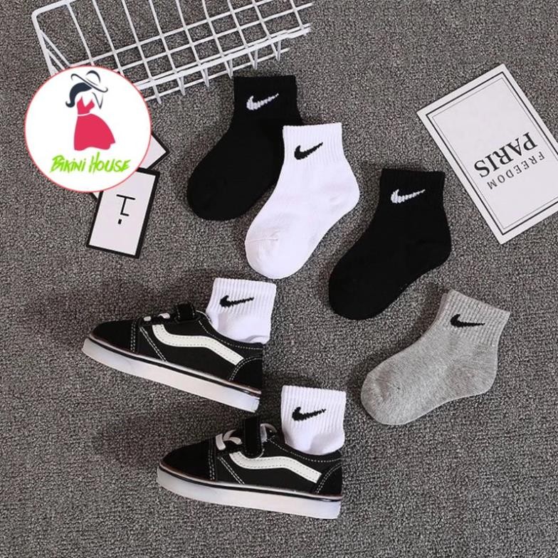 Set of 5 pairs of Nike socks, simple, sporty style for children Myna ...