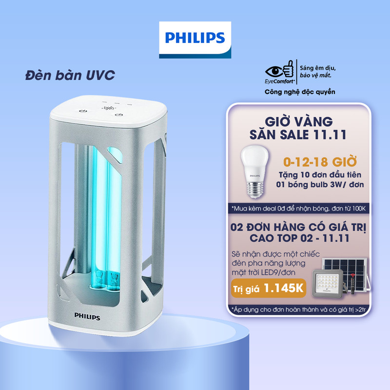 Genuine Philips UVC disinfection table lamp | Shopee Malaysia