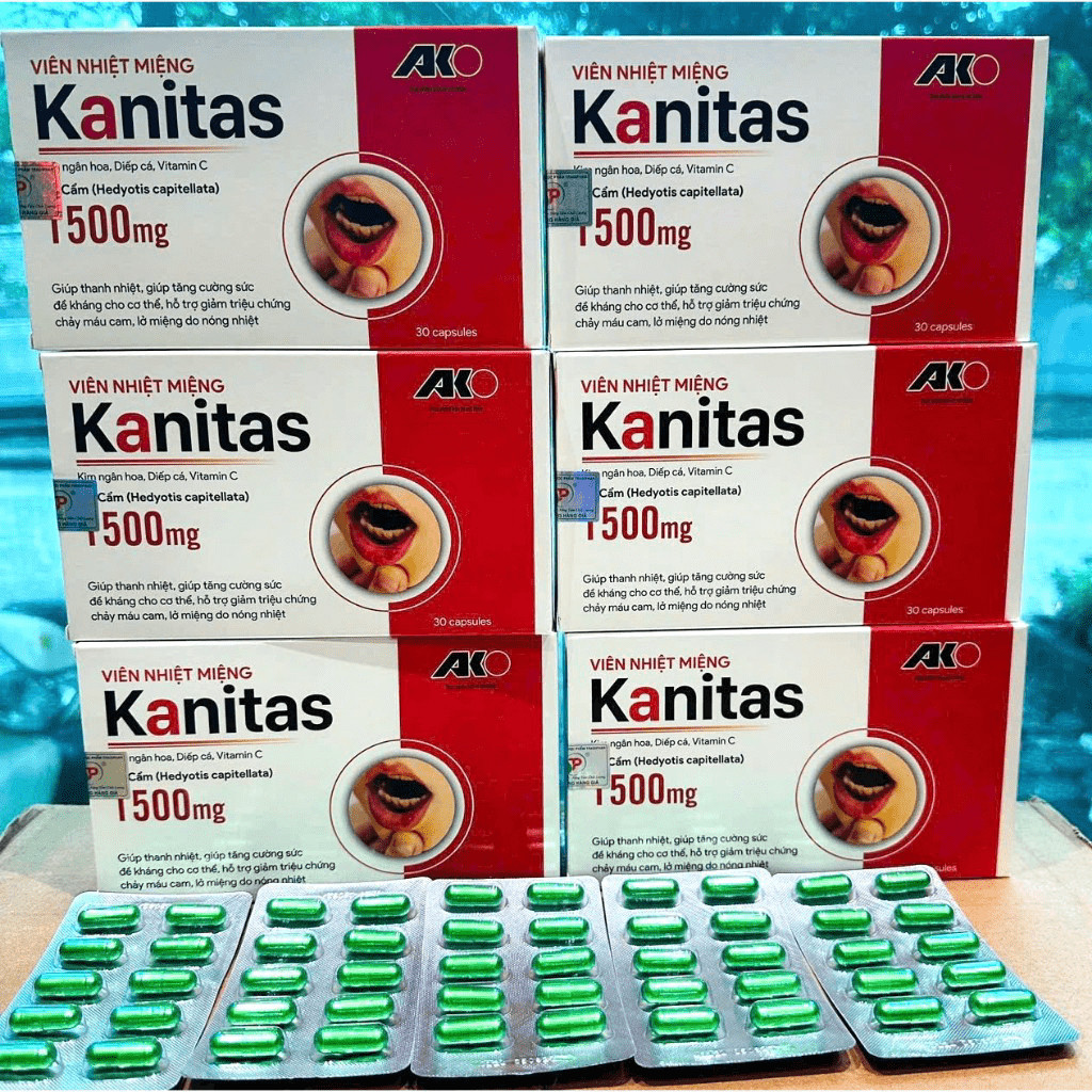 Kanitas mouth ulcer tablets clear mouth sores, heat, heal mouth ulcers ...