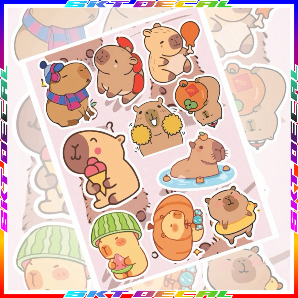Sticker Sticker Sticker Capybara Sticker Decal Decorative Sticker ...