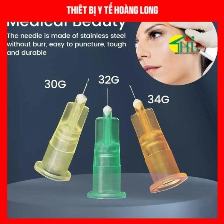 [ Box of 100 ] Meso Needle Head 30G 32G 34G x 4mm MPV RPR Gloss ...