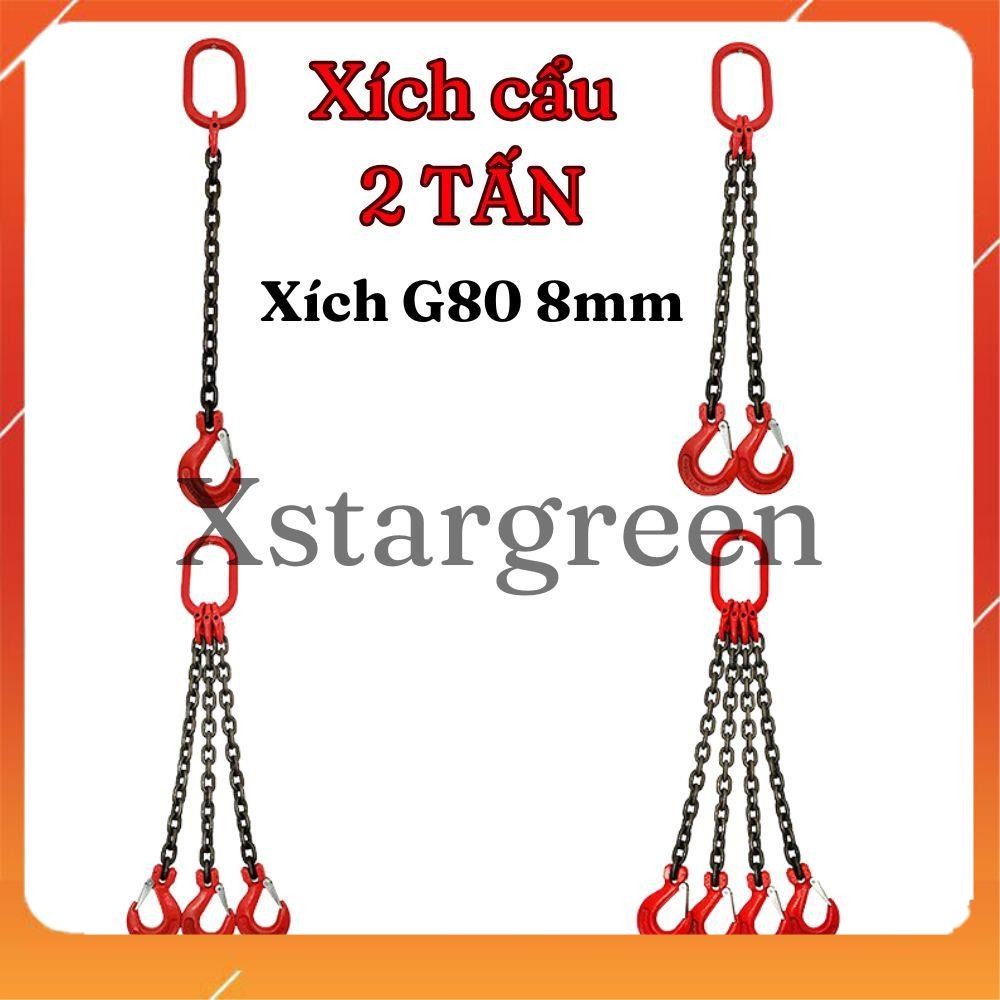 2 TONS CRANE CHAIN SET 1 FOOT, 2 LEGS, 3 LEGS, 4 LEGS 8MM CHAIN G80 ...