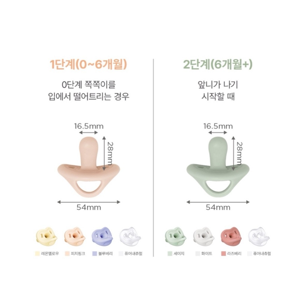 [MOYUUM] High Quality Silicone Pacifier Size for Babies from 0M+ Made ...