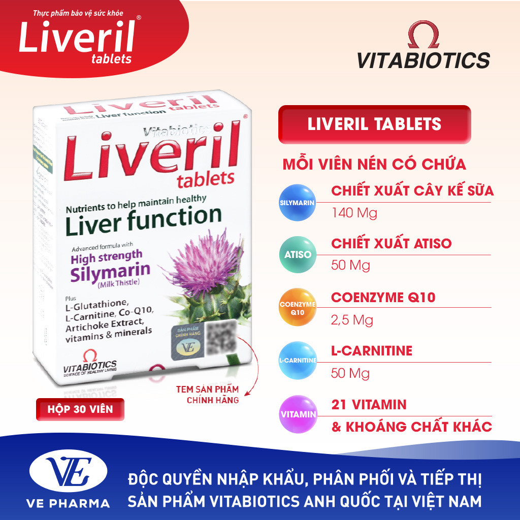 Health Protection Food LIVERIL TABLETS Liver Detoxification Support ...