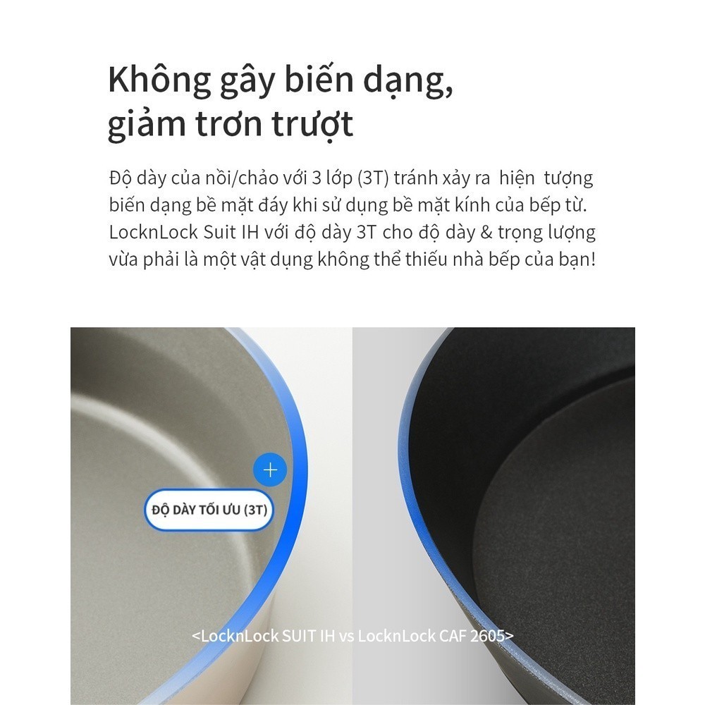 Genuine Suit IH LocknLock induction cooker nonstick pots and pans