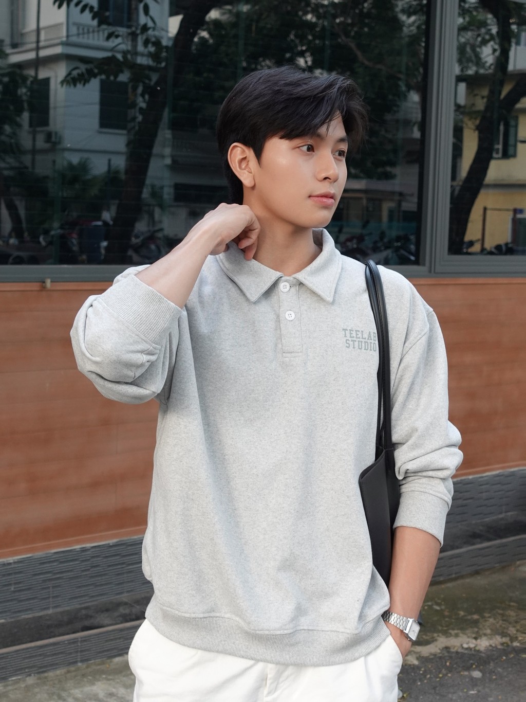 TeeLab Basic Logo Cardigan