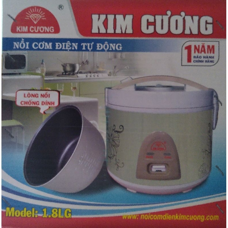 Diamond KC-18G 1.8 Liter rice cooker - Non-stick inner pot. | Shopee ...