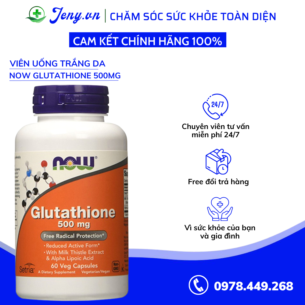 now glutathione 500 Now Glutathione 500mg skin whitening pills