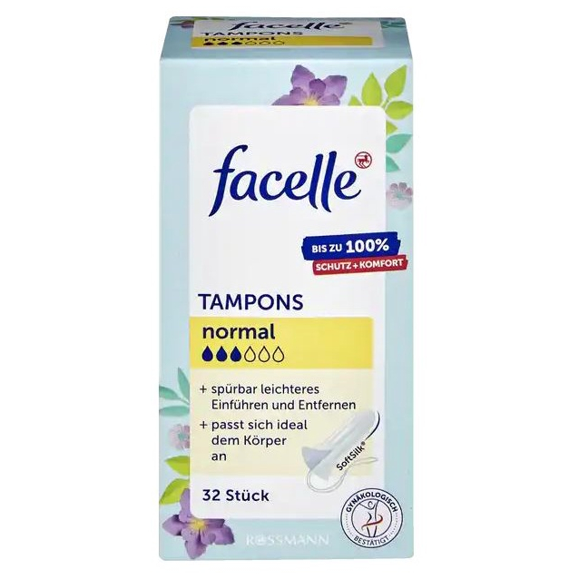 Tampon German Sanitary Napkin OB, Facelle Super Absorbent Full size