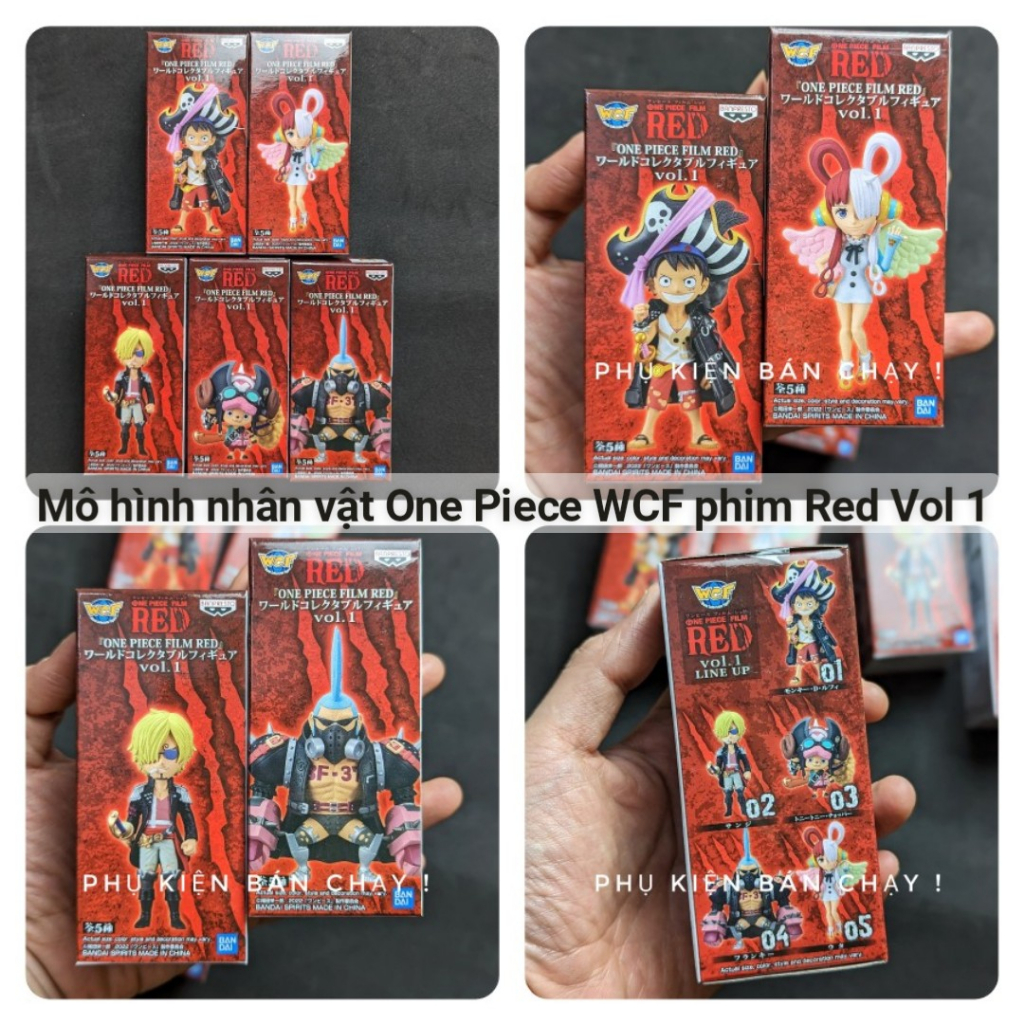 Newsealbox - Character Model WCF One piece film red vol 1 Luffy, Uta ...