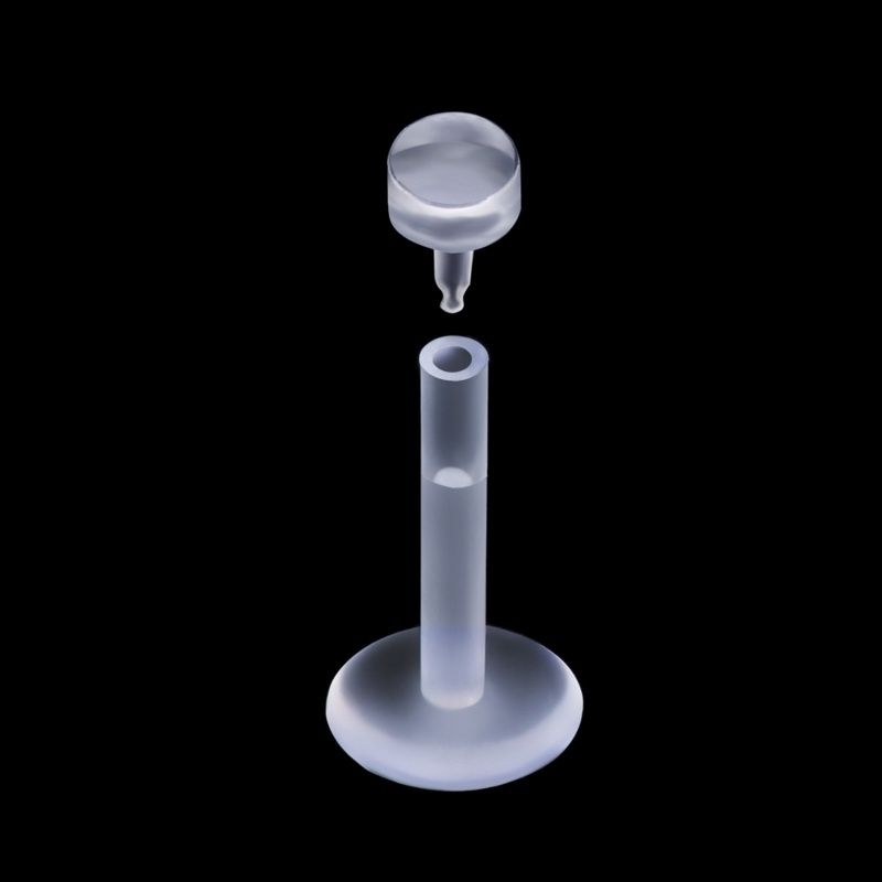 (1 Pcs) Transparent Piercings Bio Plastic Piercings Transparent