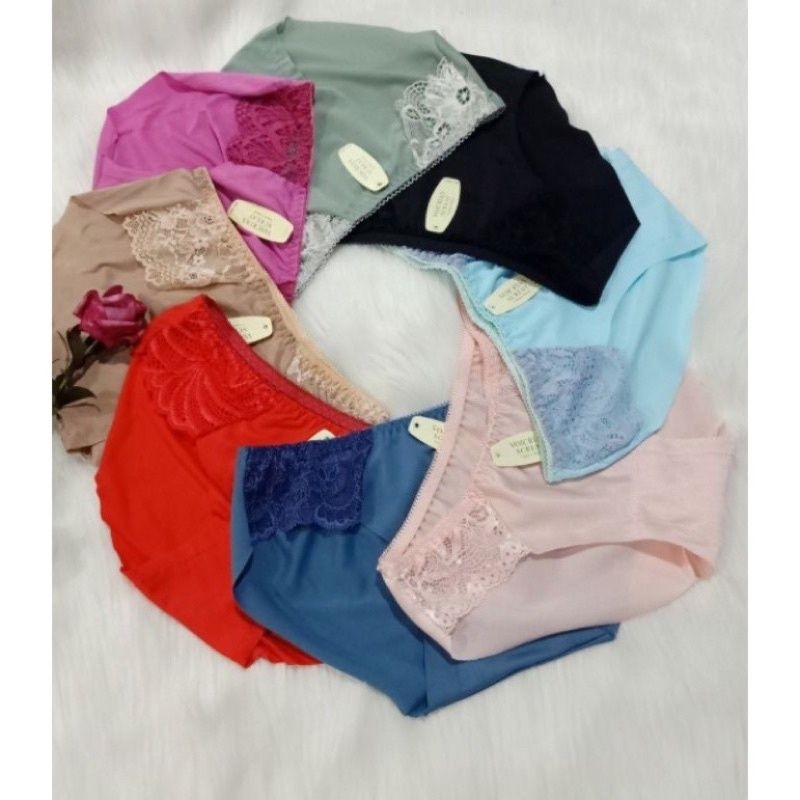 Women's Underwear With Flower Lace (BIGSIZE) | Shopee Malaysia