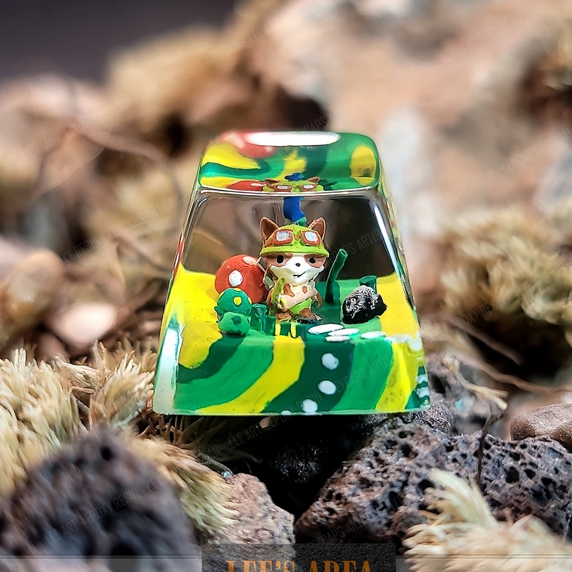 Teemo keycAP, mechanical keyboard buttons, custom keyboard buttons ...