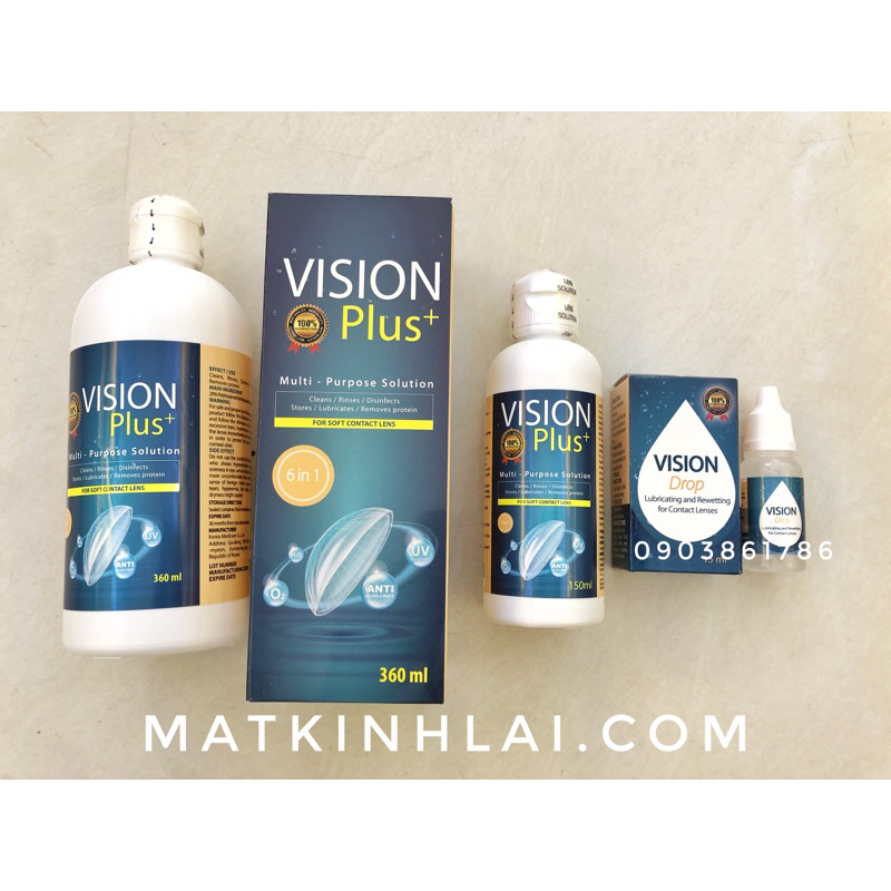 Vision Plus contact lens soaking solution - Vision Drop eye drops ...