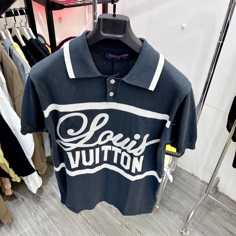 ️ [Mirror Quality] - polo LV Luon Vuituoi Vintage Cycling polo Jacquard  T-Shirt, unisex polo LV polo T-Shirt