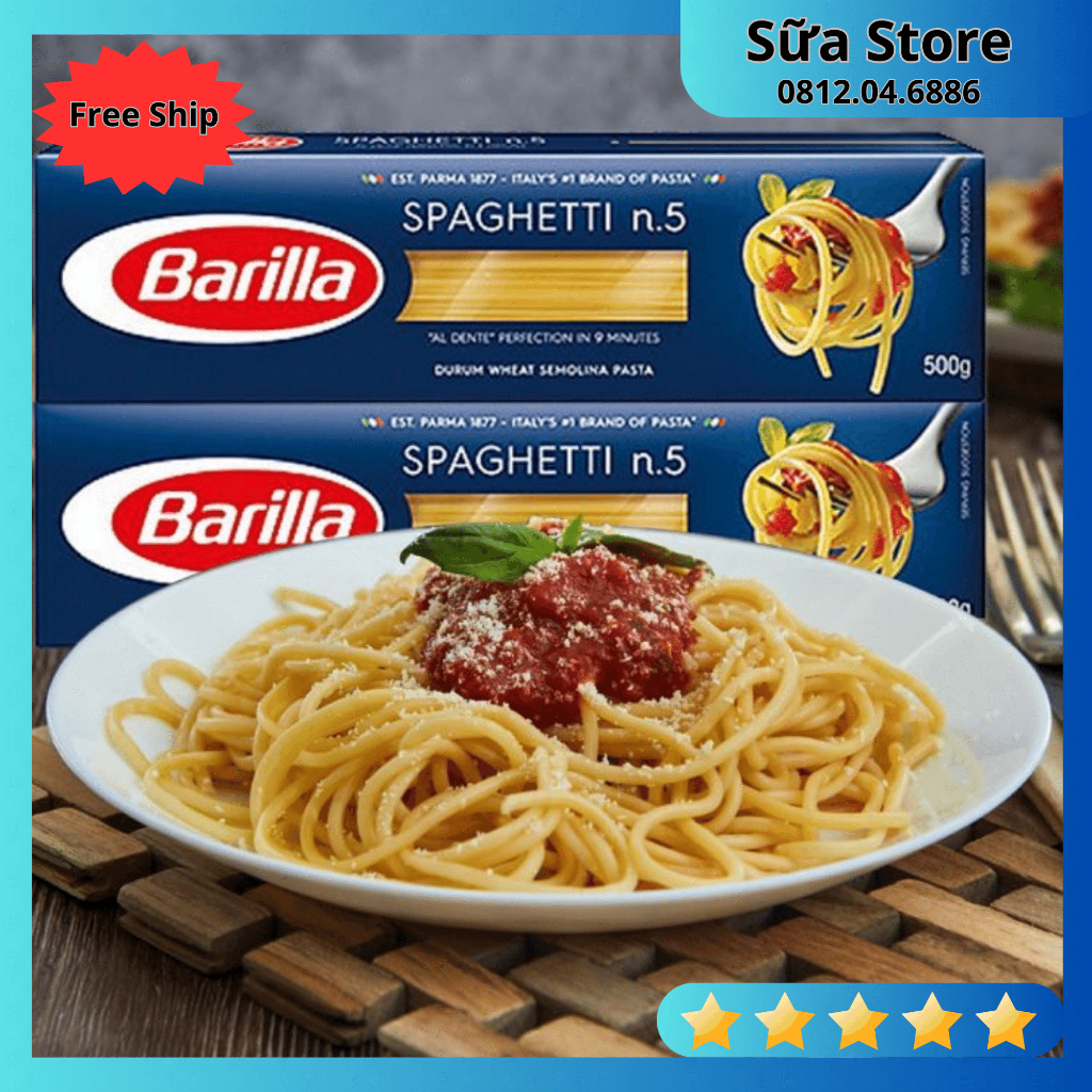 Spaghetti Barilla Noodles Box 500g Shopee Malaysia