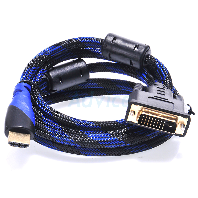 Hdmi To Dvi Converter Cable Hdmi To Dvi 1.5M (Black And Red) Shopee