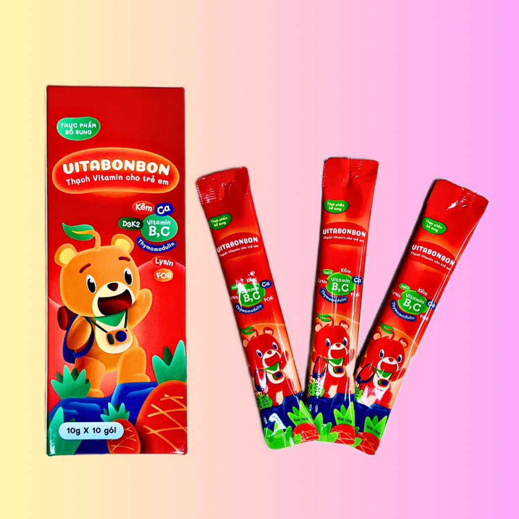 Vitabon Baby Trace Supplement Jelly Box Of 10 Packs (1Y +) Shopee