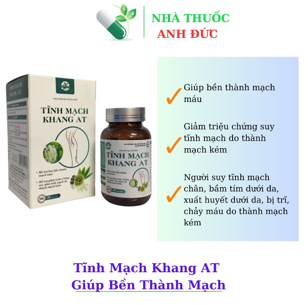 Venous Khang AT Helps To Strengthen The Vessel Wall, Reduce Veins