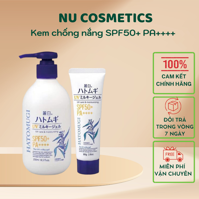 Hatomugi UV Care & Moisturizing SPF50 + PA + + + + Sunscreen Enhances ...