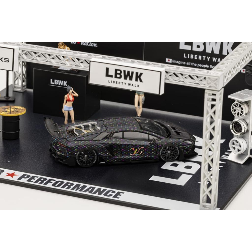 Lbwk 1:64 MODEL - Lamborghini Aventador 2.0 LP700-4 Black LV Dazzle ...