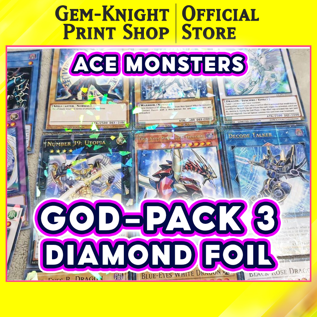 [Printed Cards] Yugioh Deck - God Pack 3 - Booster Pack Ver | Shopee ...