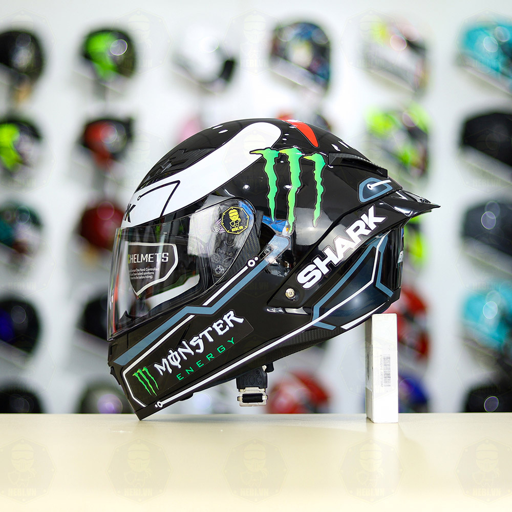Roc 03 Fullface Hat 2 Glossy Black Glasses + Shark Pro Lorenzo Decal ...