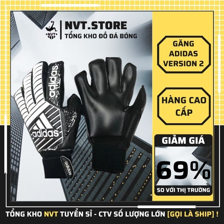 Adidas classic V2 Rubber Boneless Goalkeeper Gloves, Super Sticky
