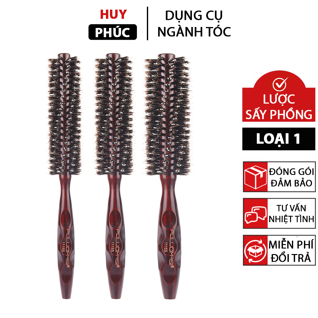 Round volumizing comb, large and small size, round hair drying comb ...