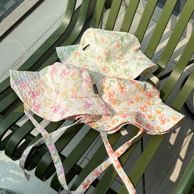[8 Colors] Every Day hat made of embroidered foam floral fabric, NEENEE ...