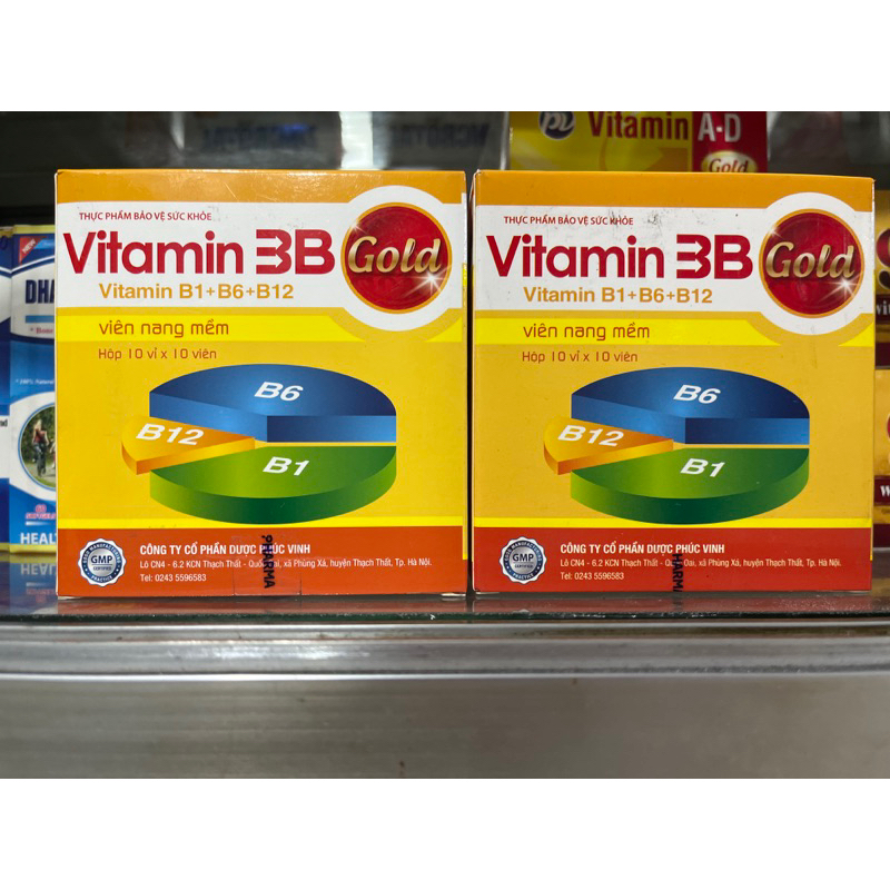 Vitamin 3B (B1+B6+B12) Phuc Vinh Supplements Essential B Vitamins for ...