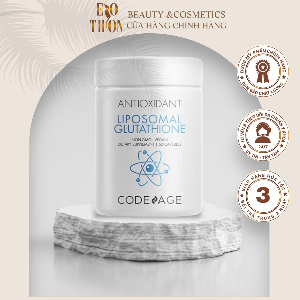 Code Age Antioxidant Liposomal Glutathione Pills to Support Skin ...
