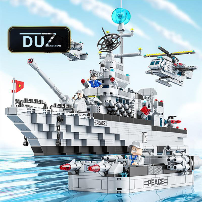 Lego 55cm DUZ cargo warship Assembly Puzzle Toy Model Airport Ship ...