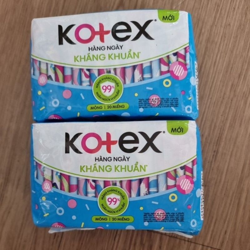 Daily Tampons kotex Antibacterial 20 Pieces (Standard Company) Shopee
