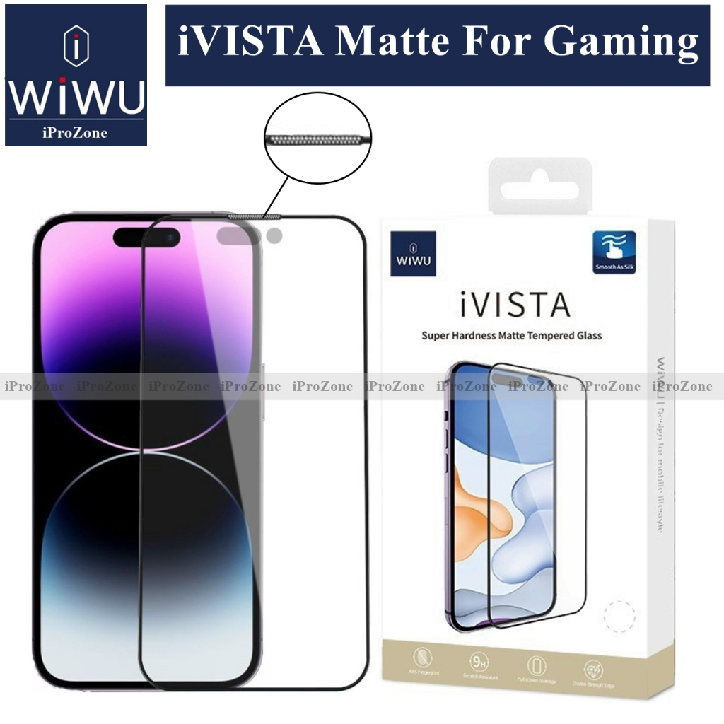 Wiwu iVISTA Matt Antifingerprint matte tempered glass + speaker