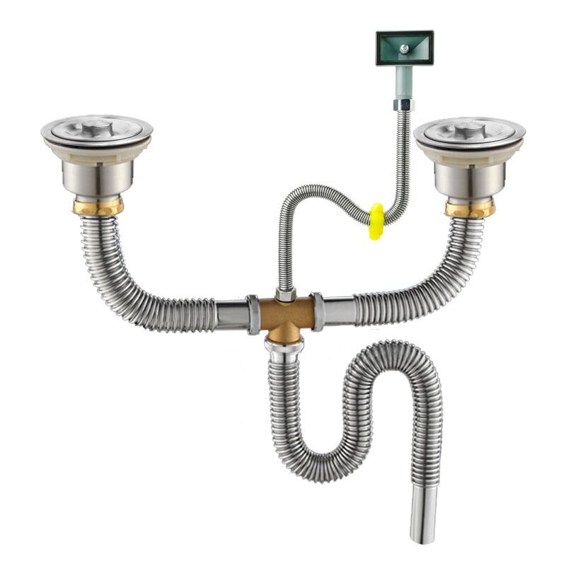 304 stainless steel drainage siphon to prevent mouse bites for kitchen ...